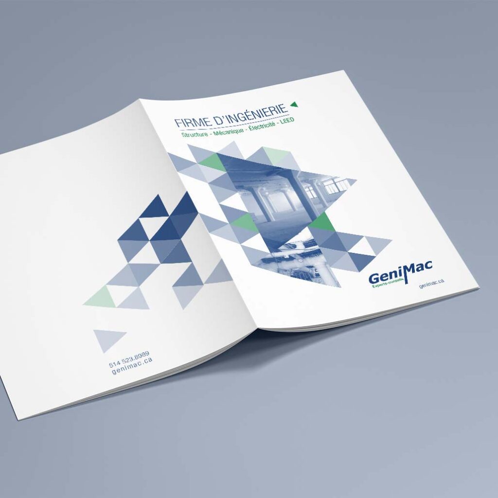 Brochure catalogue pour une firme d'ingénierie
