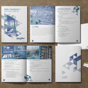 Brochure catalogue pour une firme d'ingénierie
