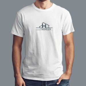 Modèle de T-shirt pour l'entreprise en construction les habitations Nörlux