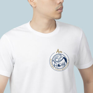 image de marque pour Ava académie voile aventure. Logo sur chandail.