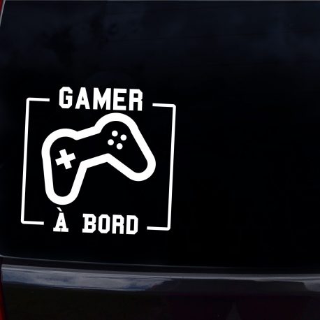Autocollant pour voiture gamer à bord - Akwa design