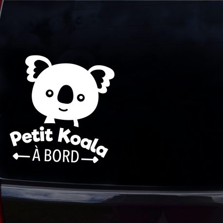 Autocollant bébé à bord petit koala