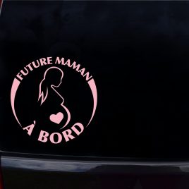 Autocollant pour voiture future maman à bord