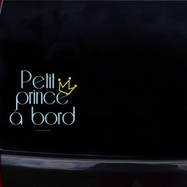 Autocollant bébé à bord petit prince à bord