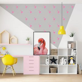 Autocollants muraux flamants roses