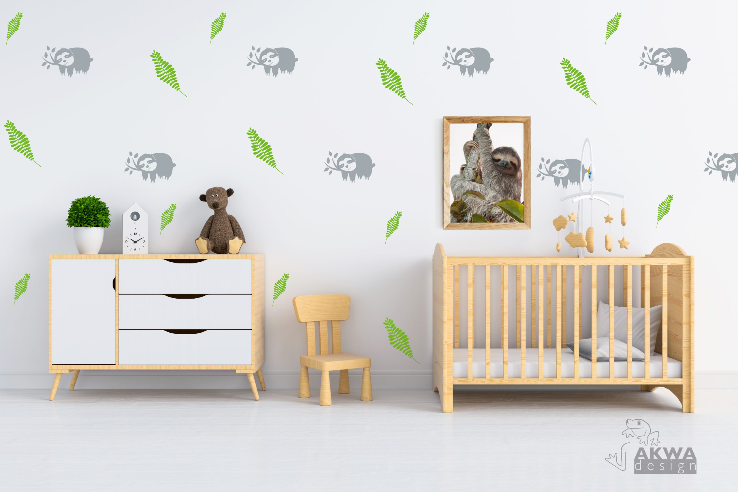 Autocollants muraux paresseux