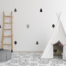 Autocollants muraux arbres scandinaves