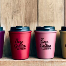 Autocollant pour tasse ange gardien au front
