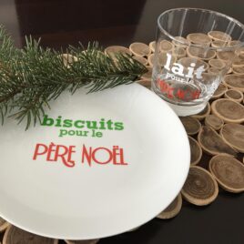Combo Autocollant « biscuits et lait pour le Père Noël »