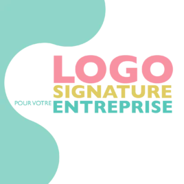 Possibilité de commander en ligne un logo signature personnalisé pour votre entreprise.