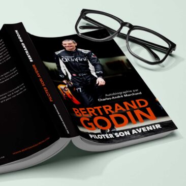 Plan rapproché jaquette de livre Bertrand Godin piloter son avenir