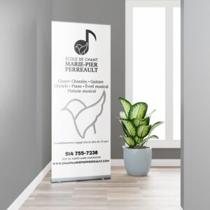 Création d'un Roll-up pour l'école de chant Marie-Pier Perreault