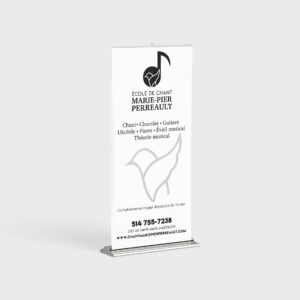 Création d'un Roll-up pour l'école de chant Marie-Pier Perreault