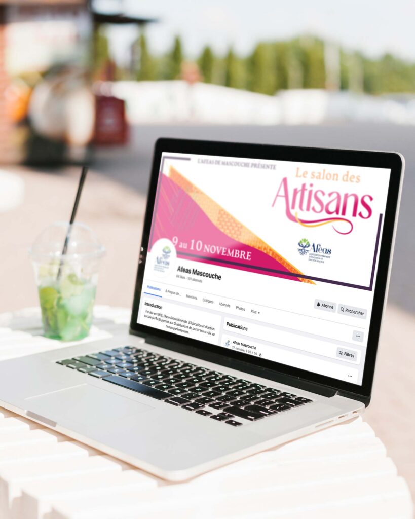 Bannière Facebook pour le salon des artisans de Afeas Mascouche