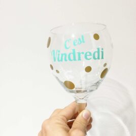 Autocollant pour verre c'est vindredi