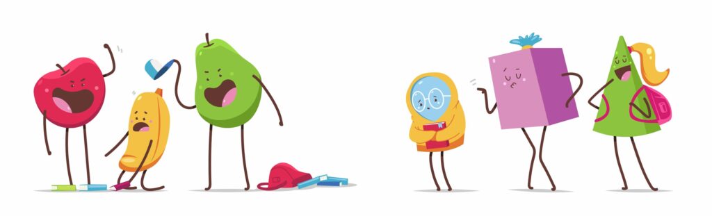 exemple de style graphique cartoon