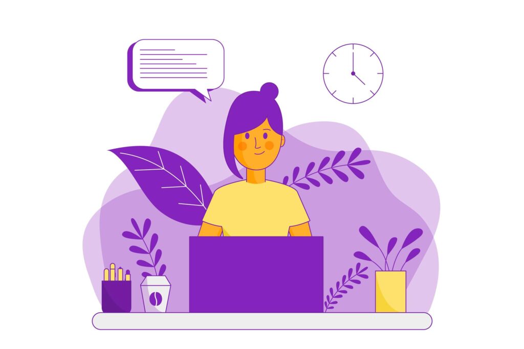 exemple d'illustration en flat design
