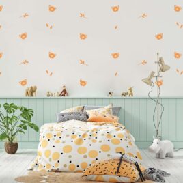 Autocollants muraux de koalas orange
