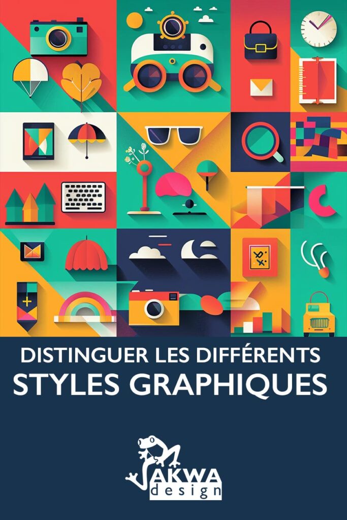 Image pinterest de l'article distinguer les différents styles graphiques.