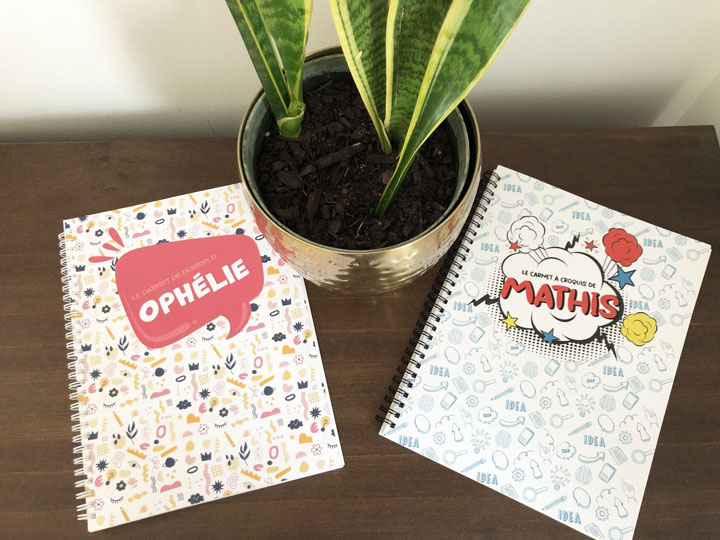 motif pour carnet à dessin