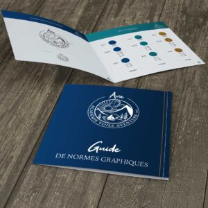 Guide de norme graphique de 10 pages pour Ava académie voile aventure