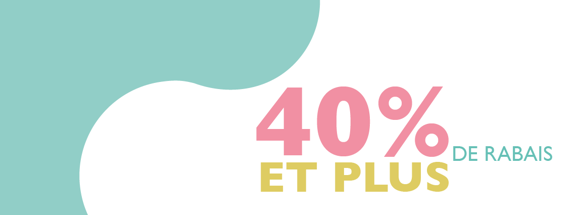 rabais de 40% sur les produits en solde chez Akwa design